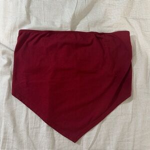 Burgundy Bandeau Top